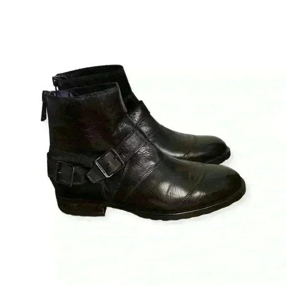 Belstaff Trialmaster Distressed Dark Brown Men’s Leather Boots Size 41 - Picture 3 of 4